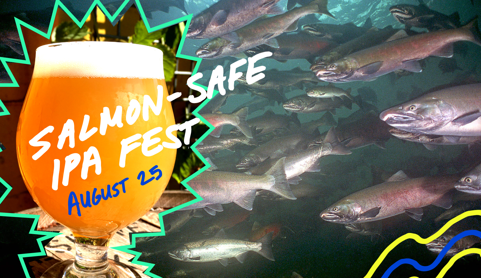 Check out the beer list for August 25th’s SalmonSafe IPA Fest